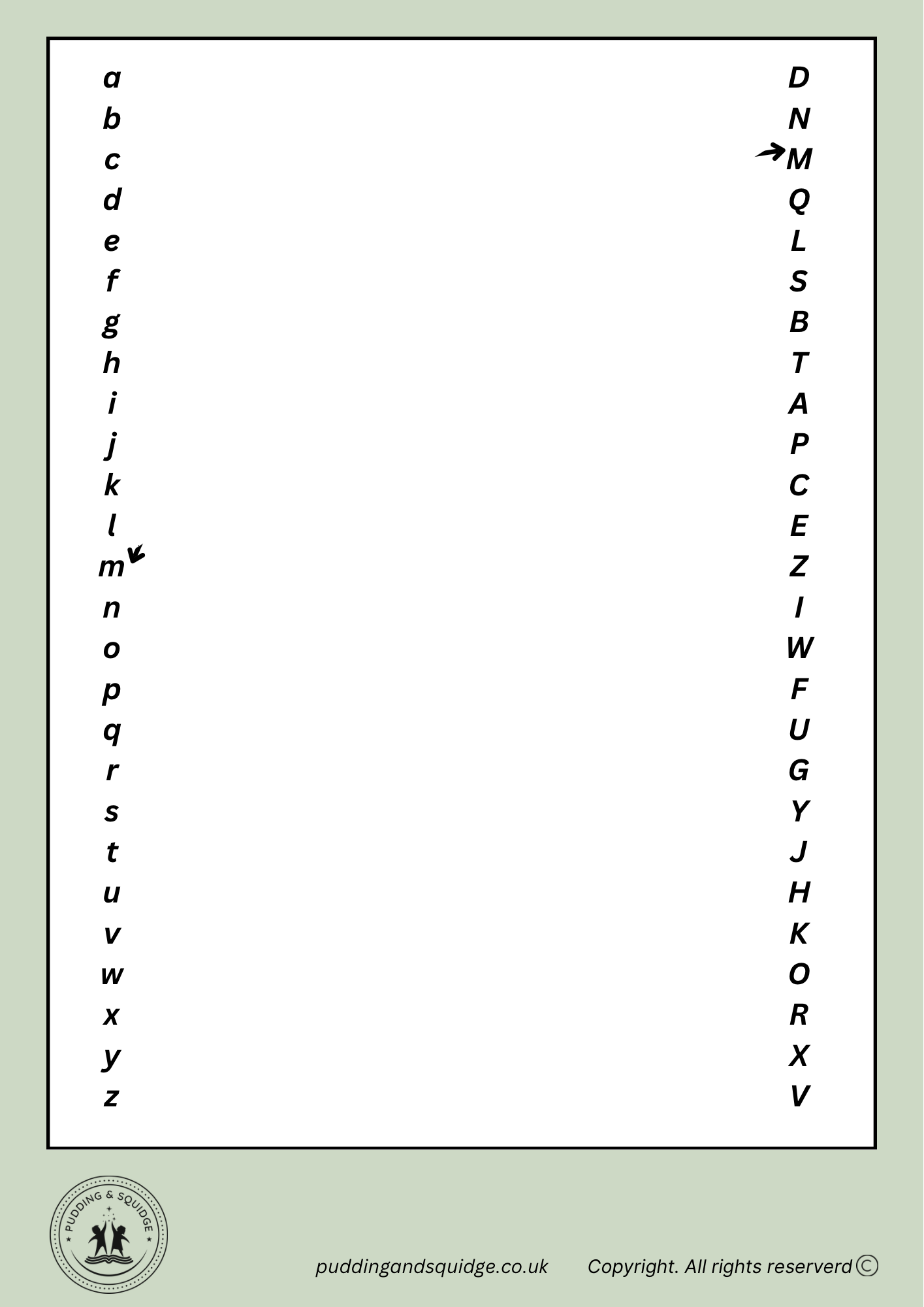 Match the Letter